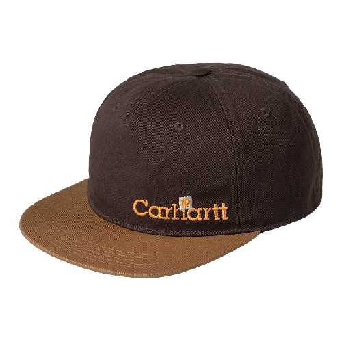 CARHARTT WIP LABEL SCRIPT COACH CAP Brown