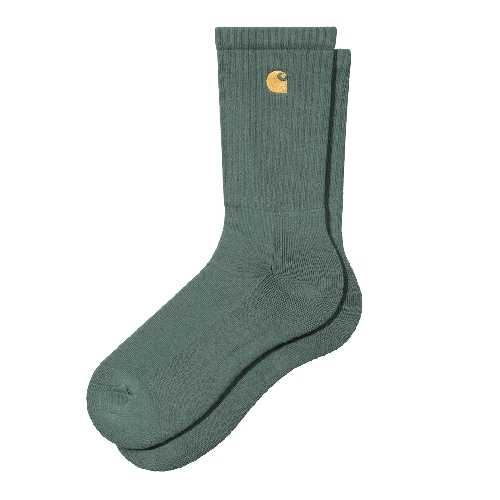 CARHARTT WIP CHASE SOCKS Silver Pine Gold