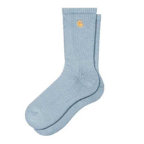 CARHARTT WIP CHASE SOCKS Frosted Blue Gold