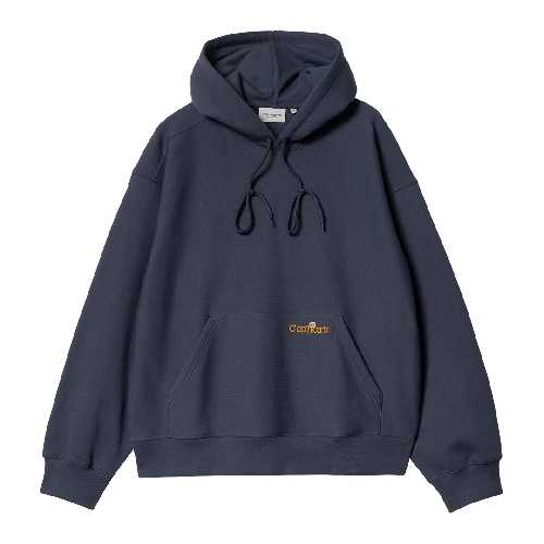 CARHARTT WIP HOODED LABEL SCRIPT Blue