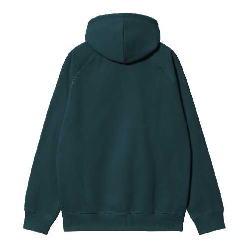 CARHARTT WIP HOODED CHASE SWEAT Duck Blue gold