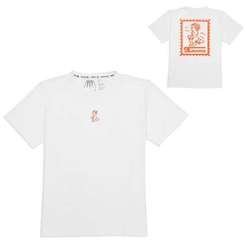 EMENTA SB IKON STAMP SS TEE White Orange