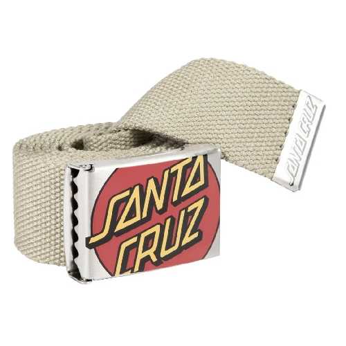 SANTA CRUZ CROP DOT BELT stone grey