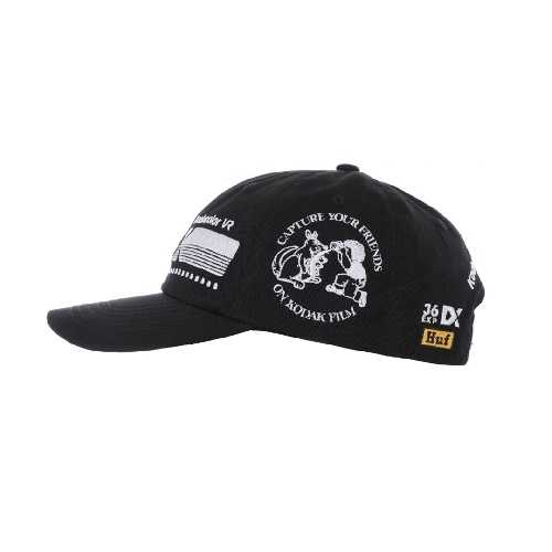 HUF X KODAK SNAPBACK CAP Black