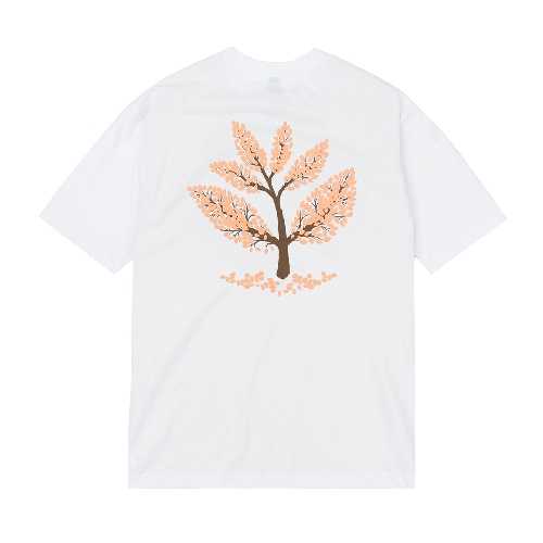 MAGENTA BLOSSOM TEE White