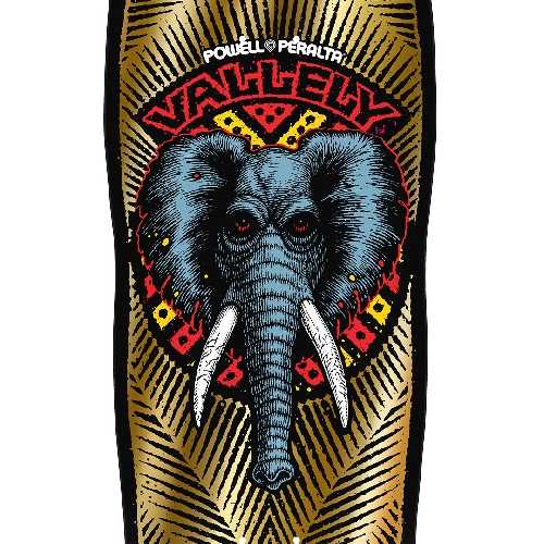 POWELL PERALTA VALLELY ELEPHANT GOLD REISSUE DECK 10 x 30