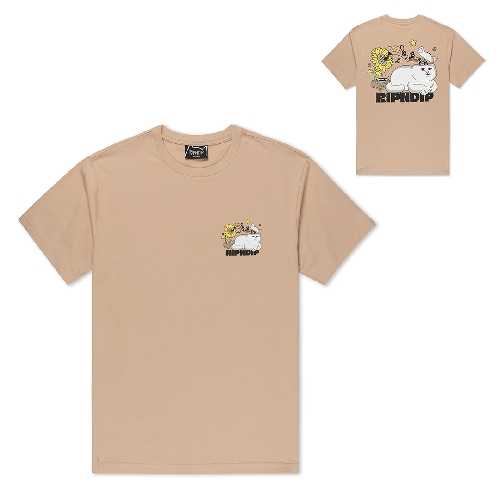 Ripndip NO MUSIC NO LIFE TEE Almond