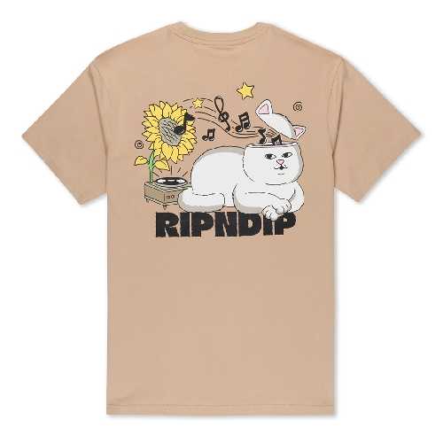 Ripndip NO MUSIC NO LIFE TEE Almond