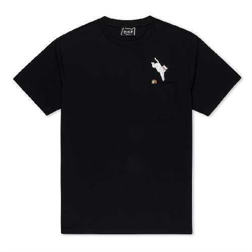 Ripndip JUMPIN IN POCKET TEE Black