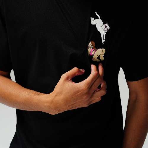 Ripndip JUMPIN IN POCKET TEE Black