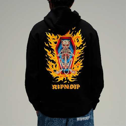 Ripndip BURN IN HECK HOODIE Black