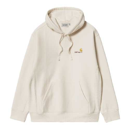 CARHARTT WIP HOODED AMERICAN SCRIPT SWEAT natural