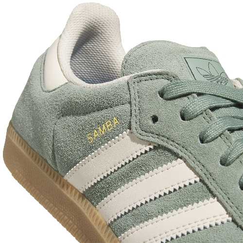 ADIDAS SAMBA ADV silver green white gold