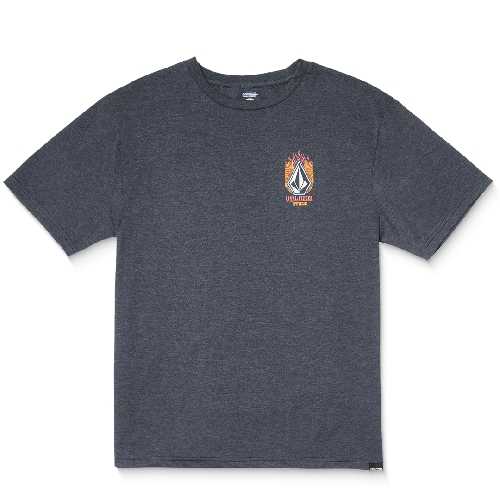 VOLCOM DRAGGIN STONE HTH SS TEE Heather black