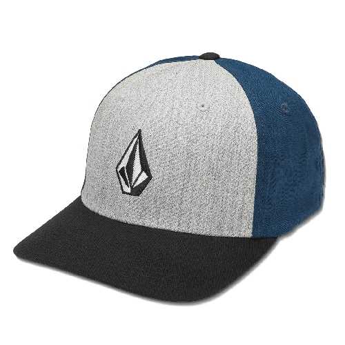 VOLCOM FULL STONE HTHR FLEXFIT HAT Deep Blue