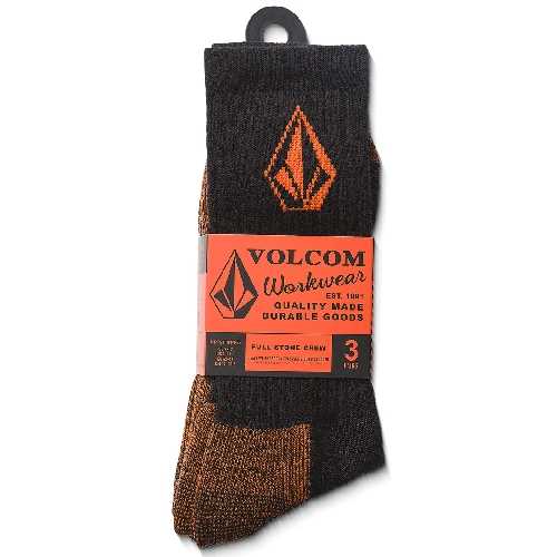 VOLCOM WORKWEAR SOCK 3PK Black