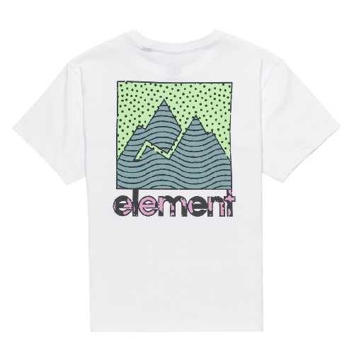 ELEMENT JOINT TEXTURE TEE YOUTH Optic White