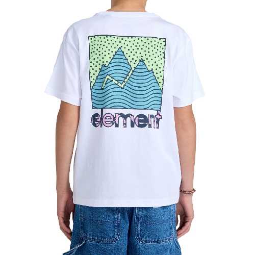 ELEMENT JOINT TEXTURE TEE YOUTH Optic White