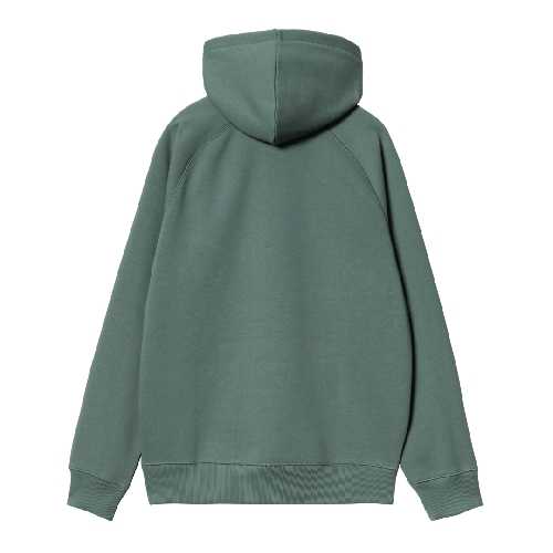 CARHARTT WIP HOODED CHASE SWEAT Silver Pine gold