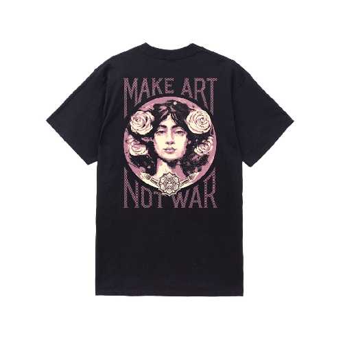 OBEY MAKE ART NOT WAR TEE Black