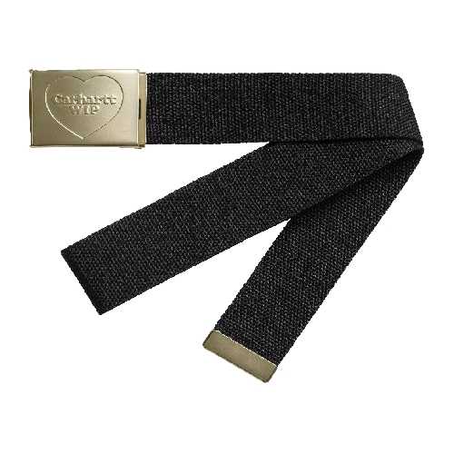 CARHARTT WIP HEART CLIP BELT black gold