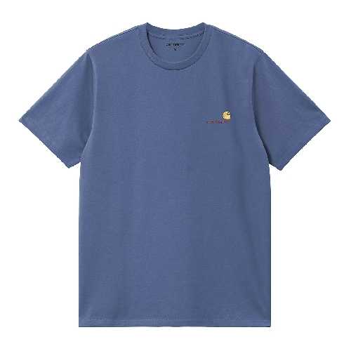 CARHARTT WIP AMERICAN SCRIPT TSHIRT Blue Iris