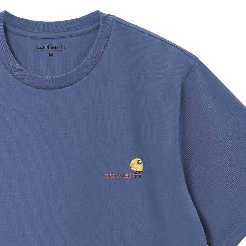 CARHARTT WIP AMERICAN SCRIPT TSHIRT Blue Iris