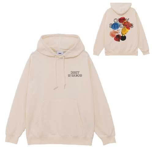 OBEY STUDIOS PALETTE HOOD Unbleached