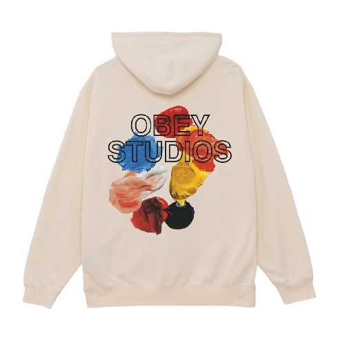 OBEY STUDIOS PALETTE HOOD Unbleached