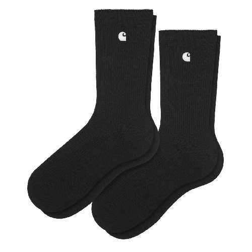 CARHARTT WIP MADISON PACK SOCKS black white