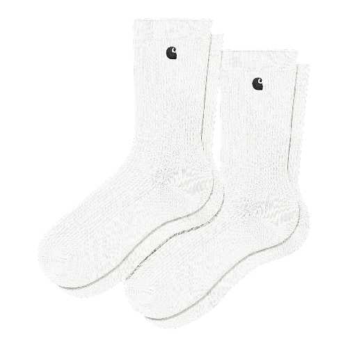 CARHARTT WIP MADISON PACK SOCKS white black