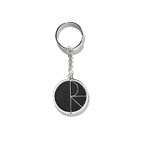 POLAR KEY CHAIN FILL LOGO Silver Black