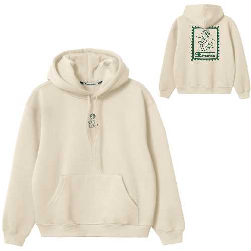 EMENTA SB IKON STAMP EMBOSSED HOODIE Off White