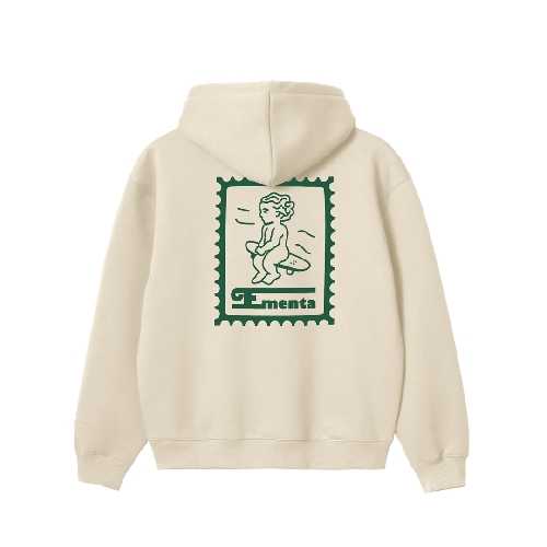 EMENTA SB IKON STAMP EMBOSSED HOODIE Off White