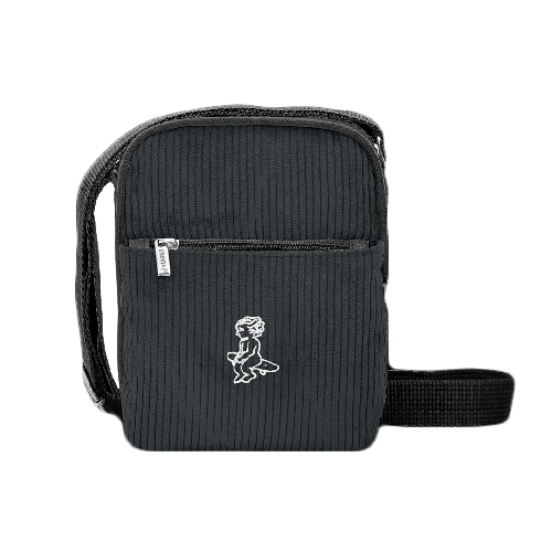 EMENTA SB BIG SQUARE IKON CORD BAG Black