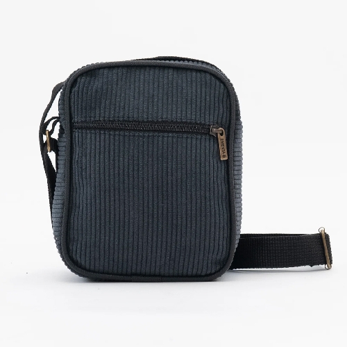 EMENTA SB BIG SQUARE IKON CORD BAG Black