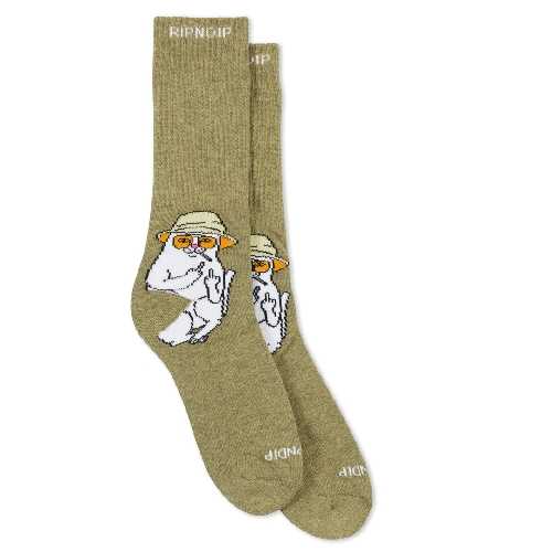 Ripndip NERMAL S THOMPSON SOCKS heather olive