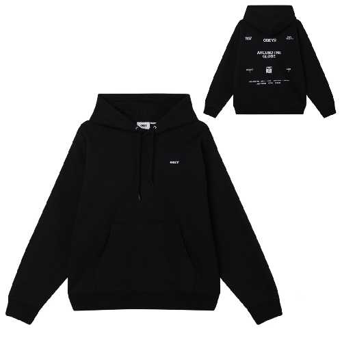 OBEY BUSINESS HOOD Black