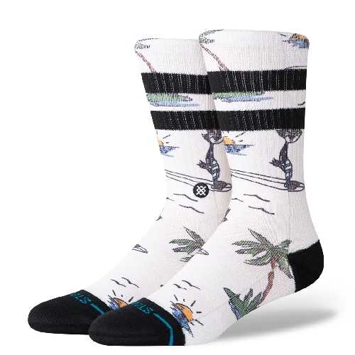 STANCE KOOL KATZ SURF CREW SOCK Canvas