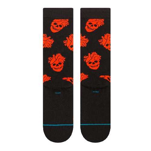 STANCE FALLIN IN SKULL CREW SOCK Black