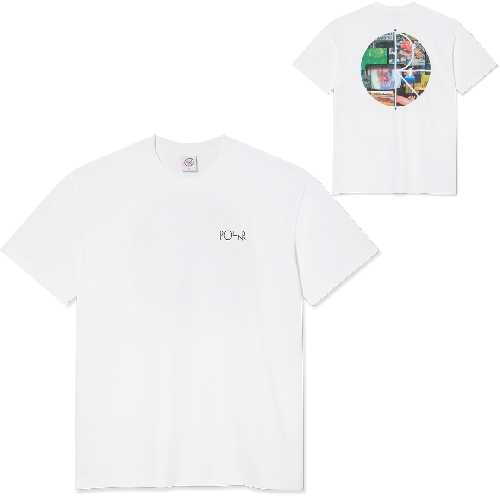 POLAR FILL LOGO OURSELVES COLLAGE TEE White