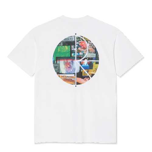 POLAR FILL LOGO OURSELVES COLLAGE TEE White