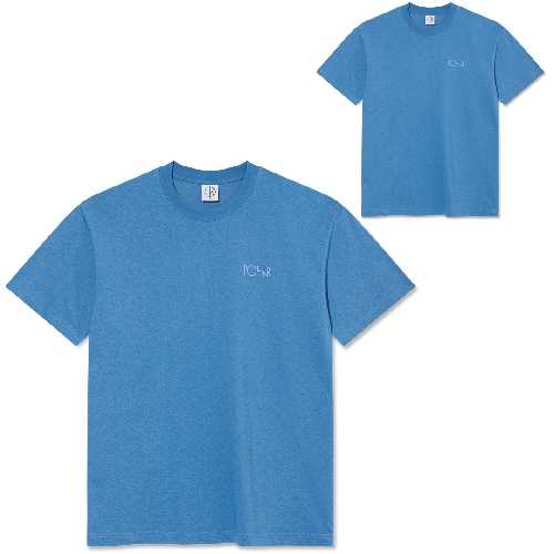 POLAR STROKE LOGO CONTRAST TEE French Blue