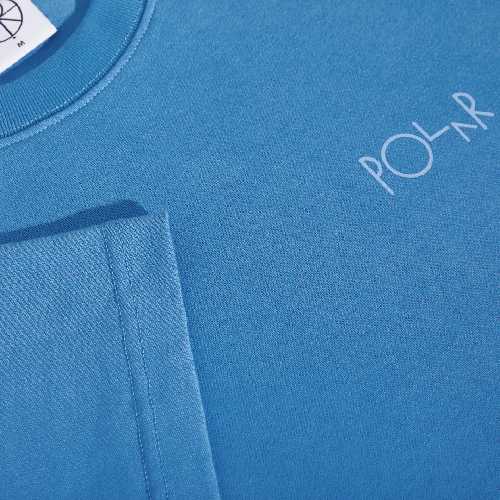 POLAR STROKE LOGO CONTRAST TEE French Blue