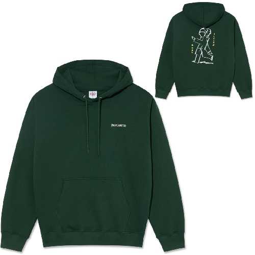 POLAR DUAL LIVING DAVE HOODIE Dark Green