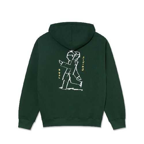 POLAR DUAL LIVING DAVE HOODIE Dark Green