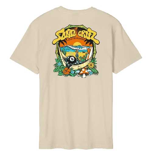 SANTA CRUZ WINKOWSKI 8BALLER TRIP TEE blond wood