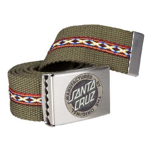 SANTA CRUZ OVAL CHECK FLAME BELT Iguana