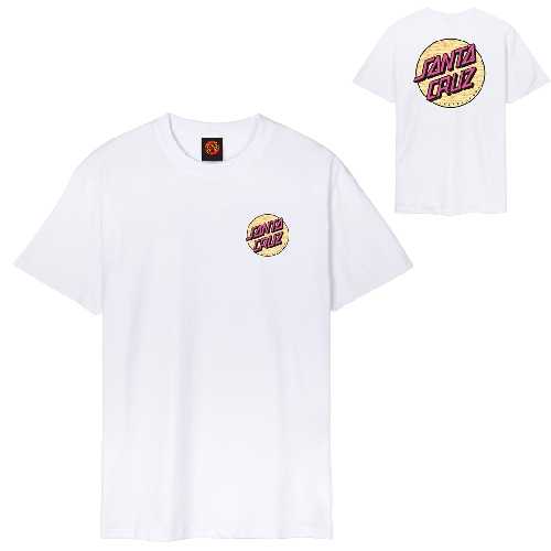 SANTA CRUZ WAGON DOT CHEST TEE white