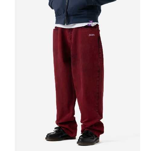 JACKER CLASSIC BAGGY DENIM PANT Red